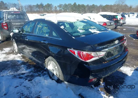 2013 Hyundai Sonata Hybrid z USA, uszkodzony, nr VIN KMHEC4A41DA078689